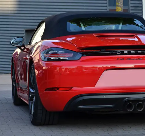 Red 718 Boxster Porsche High Performance Car